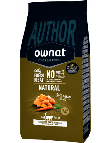 Ownat Cat Adult Author Sterilized Pollo Fresco. EAN 8429037015269 / 8429037015252