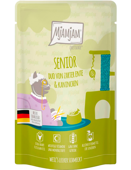 MjAMjAM Cat Senior Duo Pato y Conejo 125 gr. EAN 4255634605664
