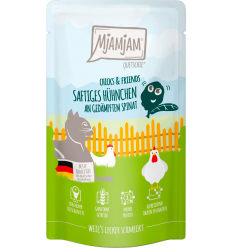 MjAMjAM Cat Pollo con Espinacas al Vapor 125 gr. EAN 4255634603592