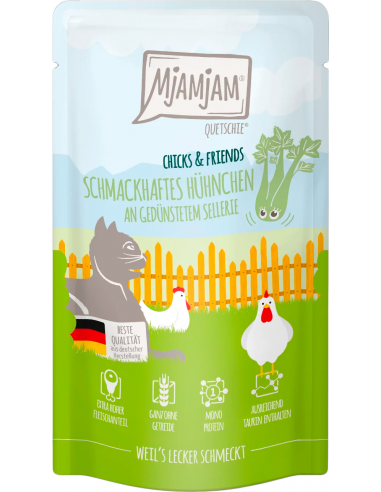 MjAMjAM Cat Pollo con Apio al Vapor 125 gr. EAN 4255634603479