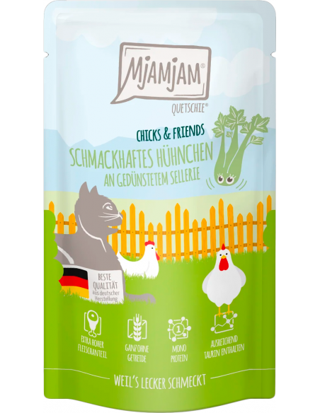MjAMjAM Cat Pollo con Apio al Vapor 125 gr. EAN 4255634603479