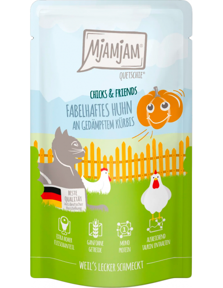 MjAMjAM Cat Pollastre amb Carbassa al Vapor 125 gr. EAN 4255634605800