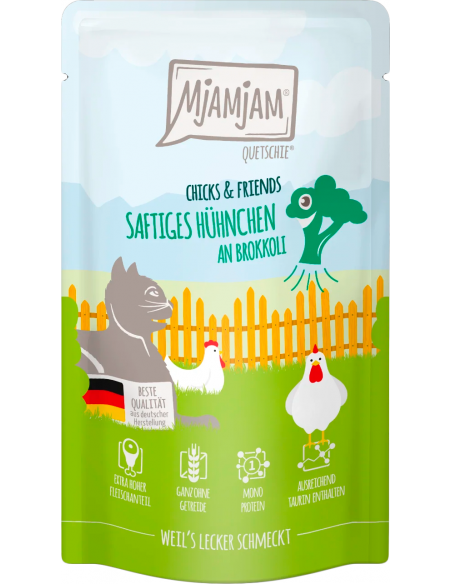 MjAMjAM Cat Pollo con Brócoli 125 gr. 4255634603738