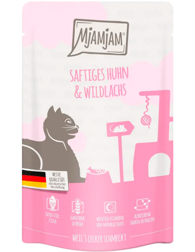 MjAMjAM Cat Pollo con Salmón Salvaje 125 gr. EAN 4260512871321