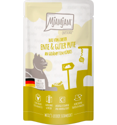 MjAMjAM Cat Duo Pato y Pavo con Calabaza al Vapor 125 gr. EAN 4255634604919