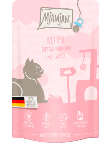 MjAMjAM Cat Kitten Pollo con Aceite de Salmón 125 gr. EAN 4260512871802