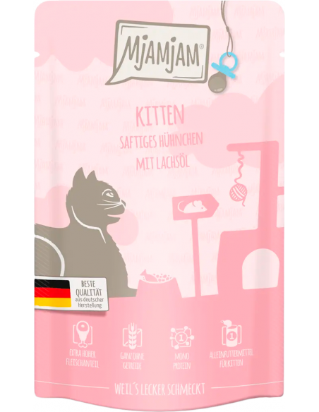 MjAMjAM Cat Kitten Pollastre amb Oli de Salmó 125 gr. EAN 4260512871802