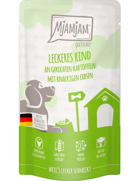 MjAMjAM Dog Ternera con Patatas y Guisantes 125 gr. EAN 4260512879891