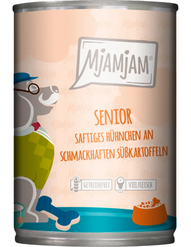 MjAMjAM Dog Senior Pollastre amb Moniato 400 gr. EAN 4255634606197