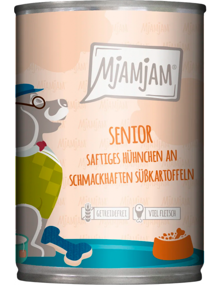 MjAMjAM Dog Senior Pollastre amb Moniato 400 gr. EAN 4255634606197