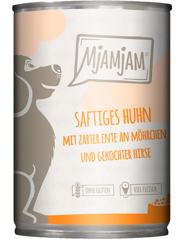 MjAMjAM Dog Pollo y Pato con Zanahorias 400 gr. EAN 4260512870126