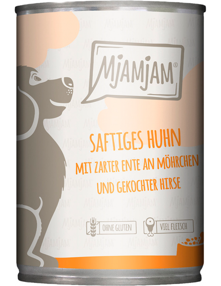 MjAMjAM Dog Pollo y Pato con Zanahorias 400 gr. EAN 4260512870126
