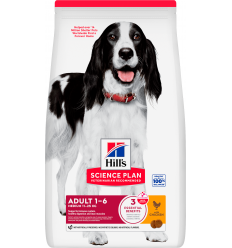 Hill`s Science Plan Dog Adult Medium Pollastre