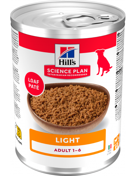 Hill`s Science Plan Dog Adult Light Paté amb Pollastre 370 gr. EAN 052742050867