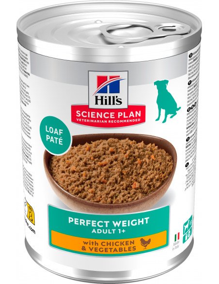 Hill`s Science Plan Dog Adult Perfect Weight Paté amb Pollastre 363 gr