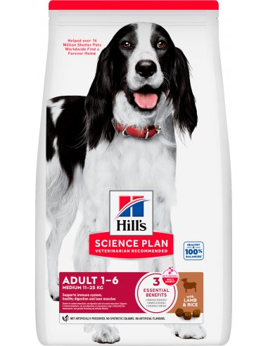 Hill`s Science Plan Dog Adult Medium Cordero