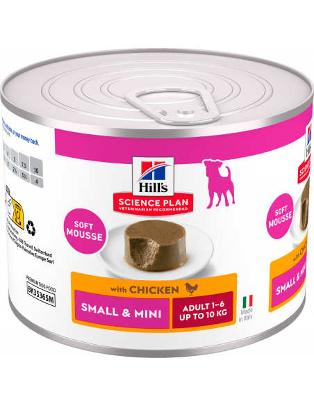 Hill`s Science Plan Dog Adult Small & Mini Mousse amb Pollastre 200 gr. EAN 052742067292