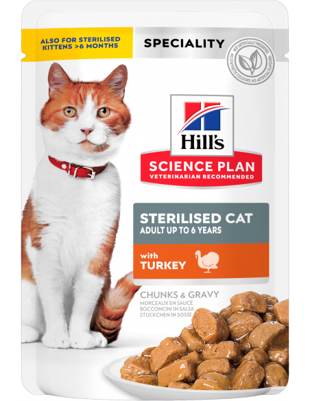 Hill`s Science Plan Cat Adult Sterilised Gravy Pavo