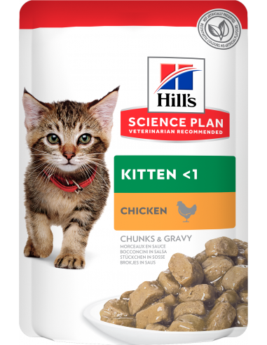 Hill`s Science Plan Cat Kitten Gravy Pollastre 85 gr