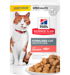Hill`s Science Plan Cat Adult Sterilised Gravy Salmón 85 gr. EAN 052742194202