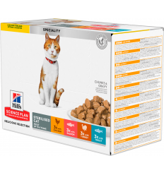 Hill`s Science Plan Cat Adult Sterilised Gravy Pack Mix 12 x 85 gr. EAN 052742376608