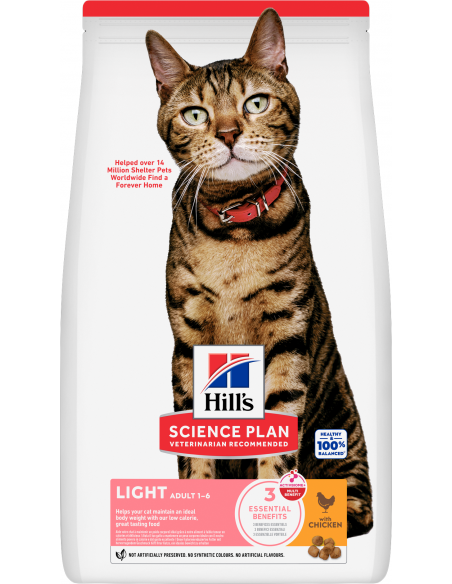 Hill`s Science Plan Cat Adult Light Pollastre