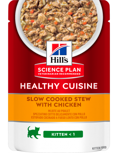 Hill`s Science Plan Cat Kitten Healthy Cuisine Estofado Pollo 80 gr