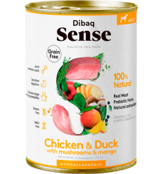 Dibaq Sense Adult Grain Free Pollo y Pato Paté 380 gr. EAN 8424160024430
