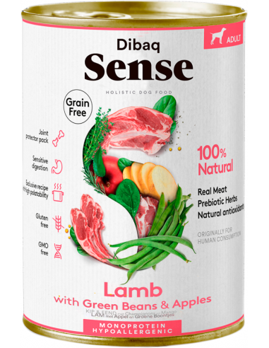 Dibaq Sense Adult Grain Free Cordero Paté 380 gr. EAN 8424160024447