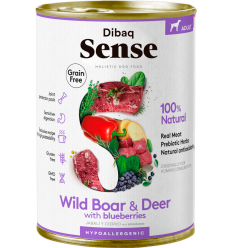 Dibaq Sense Adult Grain Free Jabalí y Ciervo Paté 380 gr. EAN 8424160024461