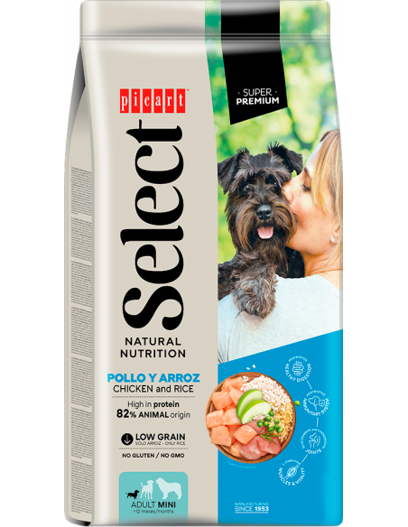 Picart Select Dog Adult Mini Pollastre i Arròs