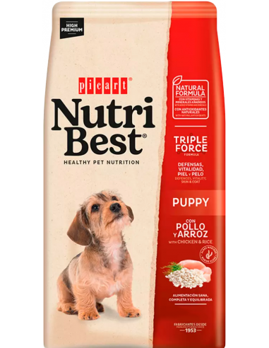 Picart Nutribest Dog Puppy Pollo y Arroz