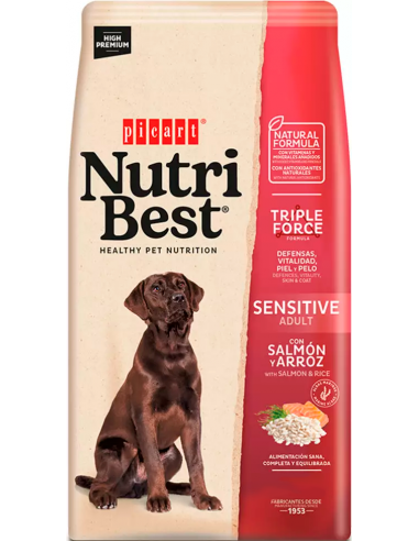 Picart Nutribest Dog Adult Sensitive Salmón y Arroz
