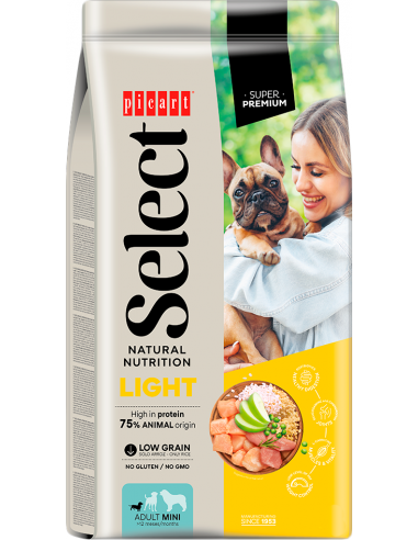 Picart Select Dog Adult Mini Light Pollastre, Gall Dindi i Arròs