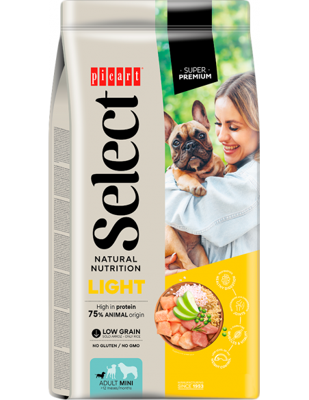 Picart Select Dog Adult Mini Light Pollo, Pavo y Arroz