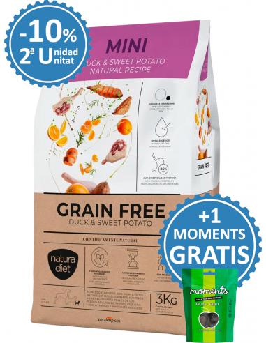 Dingo Natura Diet Adult Mini Grain Free Ànec i Moniato