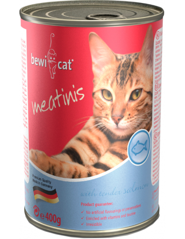 Bewi Cat Meatinis Adult Ric en Salmó