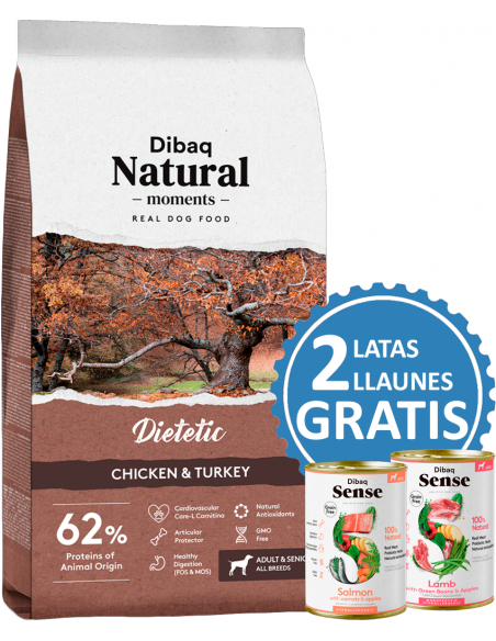 Dibaq Natural Moments Senior Dietetic Pollastre i Gall Dindi