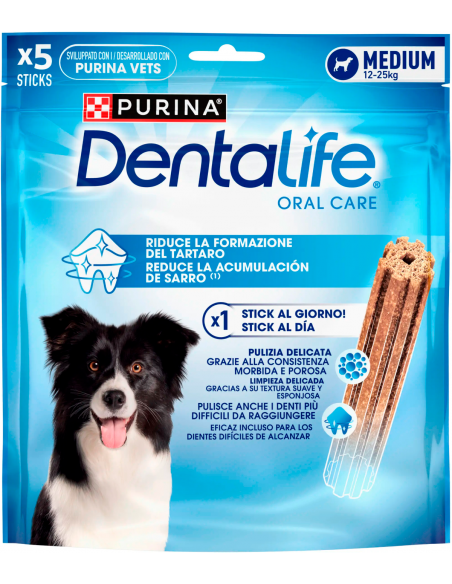 Purina Dentalife Dog Adult Medium Sticks. EAN 7613035378681 / 7613038129600