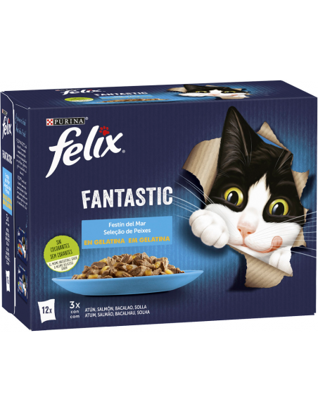 Purina Felix Fantastic Festín del Mar en Gelatina