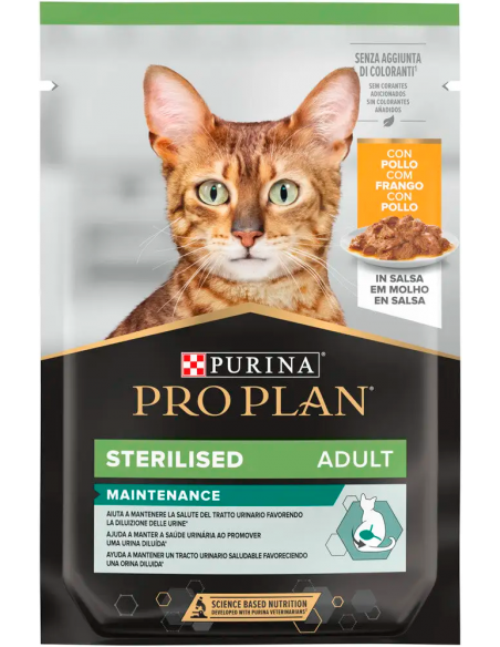 Purina Pro Plan Cat Adult Sterilised Pollo en Salsa 85 gr. 7613287107558