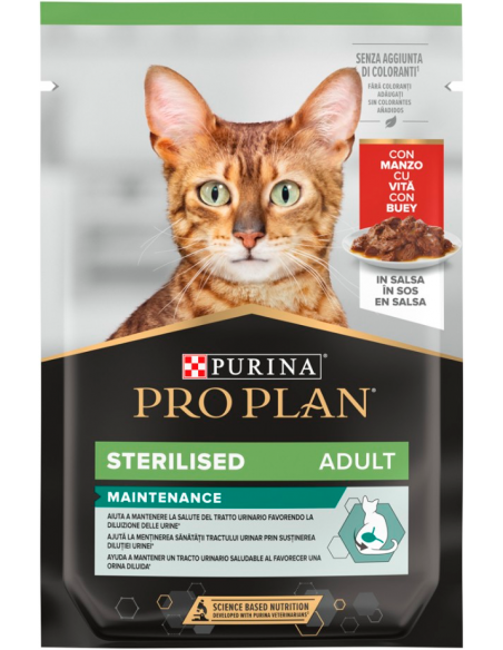 Purina Pro Plan Cat Adult Sterilised Bou en Salsa 85 gr. 8445290799586