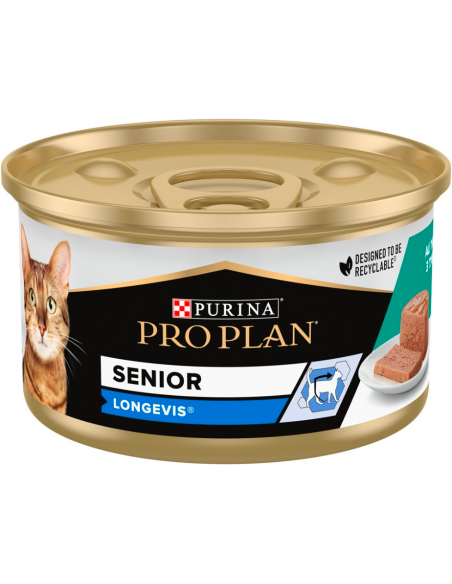 Purina Pro Plan Cat Senior 7+ Longevis Atún Mousse 85 gr. 7613033568589