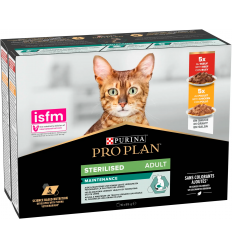 Purina Pro Plan Cat Adult Sterilised Maintenance Pollo y Buey en Salsa 10x85gr. 8445290855473