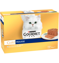 Purina Gourmet Gold Adult Pack Mousse Peix de l'Oceà 12x85 gr. 7613033301094