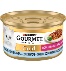 Purina Gourmet Gold Adult Doble Placer Pescado 85 gr. EAN 7613032408794