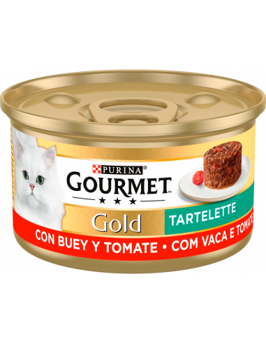 Purina Gourmet Gold Adult Tartelette Bou i Tomàquet 85 gr. EAN 7613035442504