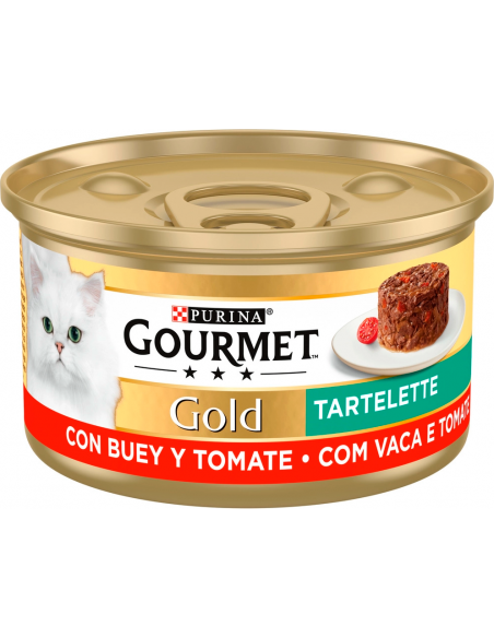Purina Gourmet Gold Adult Tartelette Buey y Tomate 85 gr. EAN 7613035442504