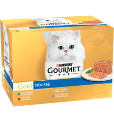 Purina Gourmet Gold Adult Mousse Multi Pack. EAN 7613036443937 / 7613033303081