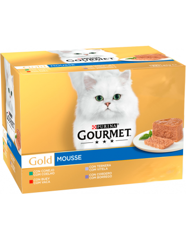 Purina Gourmet Gold Adult Mousse Multi Pack. EAN 7613036443937 / 7613033303081